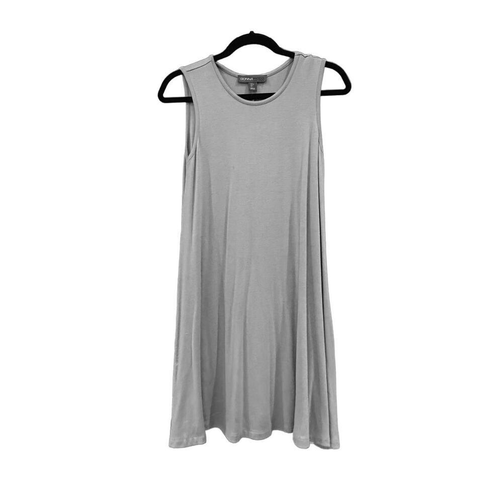 Donna Ricco New York Sleeveless Dress - Gray Soft Fabric